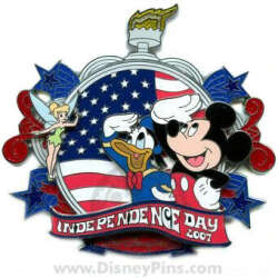 32917 - 4th of July/Independence Day - Tinker Bell, Donald Duck and Mickey Mouse - Walt Disney World