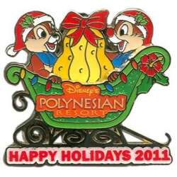 33180 - Resort Holiday Collection 2011: Sleighs - Polynesian - Chip & Dale - Walt Disney World