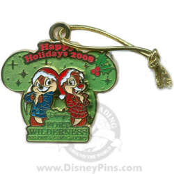 33186 - Resorts Holiday Collection 2008: Ornaments & Wreaths - Fort Wilderness Resort & Campground - Chip & Dale Ornament - Walt Disney World