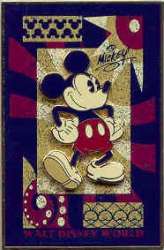16056 - Pin of the Month - Featured Artist Series - Eric Caszatt - Mickey Art Deco - Walt Disney World