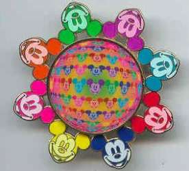 13953 - Pin of the Month - Featured Artist Series - Richard Sznerch - Circle of Mickey Faces - Walt Disney World alternate image