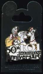 35102 - 101 Dalmatians - 50th Anniversary - Cruella De Vil, Pongo, Perdita and puppy - Walt Disney World alternate image