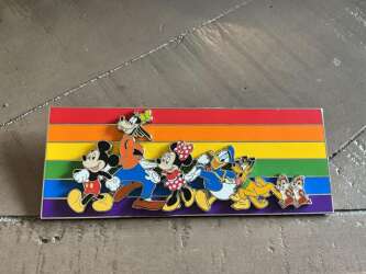 35637 - Rainbow Disney Pride Collection - Mickey and Friends Rainbow Pride Flag Jumbo alternate image