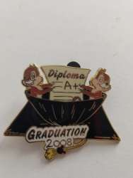 35867 - Graduation - 2008 Chip and Dale with diploma - Disney Studio Store Hollywood / Soda Fountain alternate image
