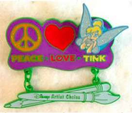 3496 - Tink's Summer Pin Quest - Artist Choice - Peace • Love • Tink - Walt Disney World alternate image