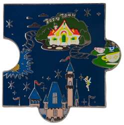 36731 - Disneyland 65th Anniversary - Toon Town and Tea Cups Puzzle Piece - Loungefly