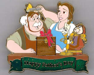 3682 - Father's Day - 2013 - Maurice, Belle, Lumiere and Cogsworth - Walt Disney Imagineering