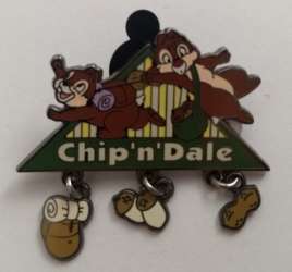 36972 - Chip and Dale Triangular Camping Dangle - Disneyland Resort