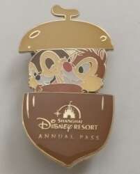 37029 - Annual Pass - Chip & Dale - Shanghai Disney Resort