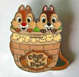 37036 - Pin Trading Carnival 2020 - Popcorn Bucket Mystery Set - Chip & Dale - Hong Kong Disneyland