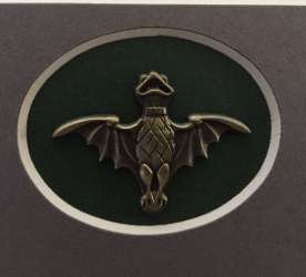 9363 - Haunted Mansion O'Pin House - Deluxe Print with Bat Pin - Bat Stanchion Pin - Disneyland Resort