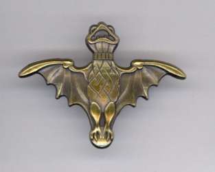 9363 - Haunted Mansion O'Pin House - Deluxe Print with Bat Pin - Bat Stanchion Pin - Disneyland Resort alternate image