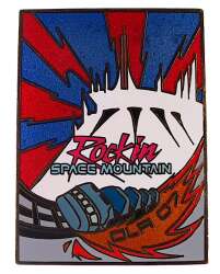 38068 - Space Mountain - Rockin' Space Mountain Poster Pin - Disneyland Resort