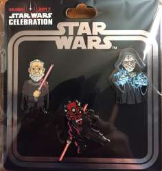 24586 - Star Wars Celebration VIII - Sith 3-pin set - Disney Licensed