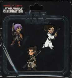 24587 - Star Wars Celebration VIII - Women of Star Wars 3-pin set - Disney Licensed