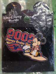39181 - Disney Cruise Line - 2002 Logo Pin w/ Mickey Mouse - Disney Cruise Line alternate image
