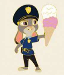 12461 - (PTD) Pin Trader's Delight Series - Young Judy Hopps - Disney Studio Store Hollywood / Soda Fountain alternate image