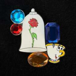40248 - Glitzy Gear - Chip & Enchanted Rose from Beauty and the Beast - Disneyland Resort