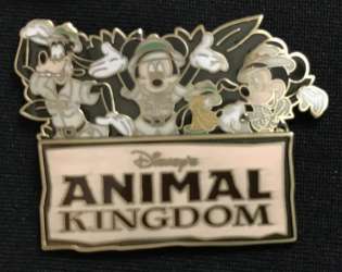 24819 - Disney's Animal Kingdom Logo - Mickey, Minnie, Goofy & Pluto in Safari Gear - Walt Disney World alternate image