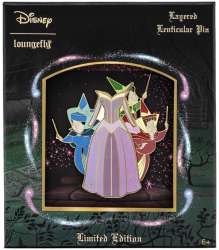 42031 - Loungefly - Collector Box - Flora, Fauna, and Merryweather and Aurora's lenticular dress - Loungefly alternate image