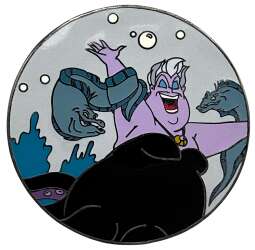 42040 - The Little Mermaid - Ursula, Flotsam, and Jetsam In Circle - Disneyland Resort