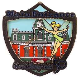 45453 - Walt Disney World 50th Anniversary Attraction Crests Collection - Main Entrance Train Station - Walt Disney World