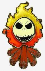 Jack Skellington in Stained Glass Fire