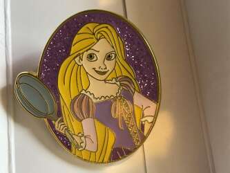 47559 - Loungefly Disney Tangled Blind Box Enamel Pin - Rapunzel with frying pan - Loungefly alternate image