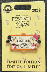 48036 - EPCOT International Festival of the Arts 2022 - Mickey and Minnie Mouse Logo - Walt Disney World alternate image
