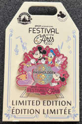 48038 - EPCOT International Festival of the Arts 2022 - Fab Four and Figment Annual Passholder Exclusive - Walt Disney World alternate image