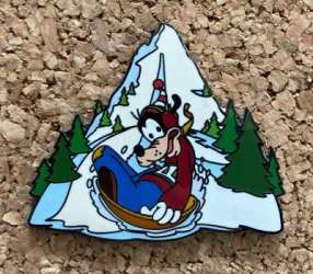 48304 - Disney Auctions (P.I.N.S.) - Goofy Sledding Down Mountain - Disney Auctions