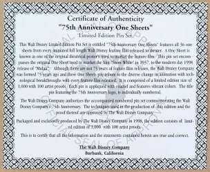 48674 - Disney 75 Years of Love and Laughter - 75 Anniversary One Sheets Framed Set - Full Set - Disneyland Resort alternate image