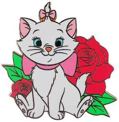 Marie with pink roses