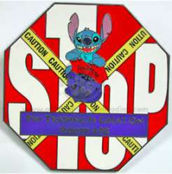 34023 - Pin Route 498 Pin Celebration 2005 - Stitch Jumbo Stop Sign - Walt Disney World alternate image