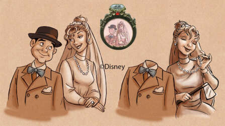 5166 - Haunted Mansion 40th Anniversary - Wedding Rings - Constance Hatchaway with Ambrose Harper - Disneyland Resort alternate image