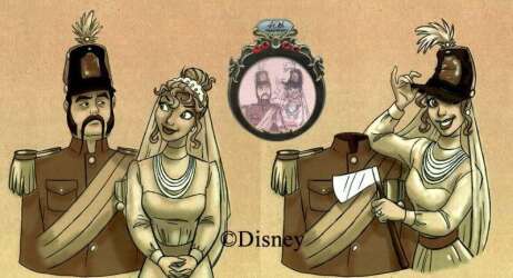 5169 - Haunted Mansion 40th Anniversary - Wedding Rings - Constance Hatchaway with the Marquis de Doome - Disneyland Resort alternate image