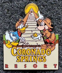 Pyramid with Donald and Mickey Archeologists