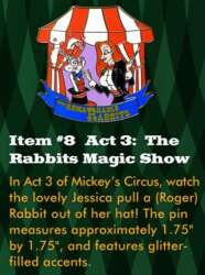 5256 - Mickey's Circus: Program Acts - Act 3: The Remarkable Rabbits Magic Show — Roger and Jessica Rabbit - Walt Disney World alternate image