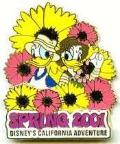 35081 - Disney Parks Seasons - Spring - 2001 - Donald and Daisy - Disneyland Resort