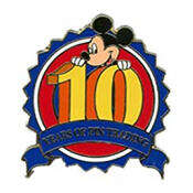 5405 - Disney Pin Trading 10th Anniversary - Mickey Mouse alternate image