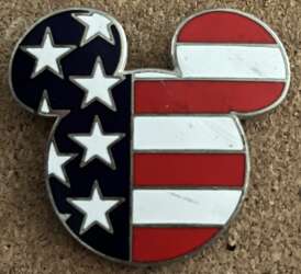 18506 - Epcot World Showcase Mickey Head & Ears - American Flag Mickey Icon (Version 1) - Walt Disney World alternate image