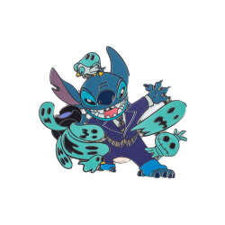 54959 - Stitch as characters - Stitch as Phantom Manor Cast Member with Ghosts and Duckling - Disneyland Resort Paris