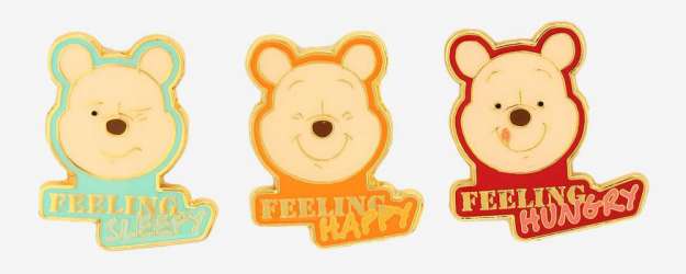 56138 - BoxLunch - Disney - Winnie the Pooh Mood Pin Set - Loungefly alternate image
