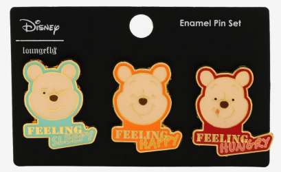 56138 - BoxLunch - Disney - Winnie the Pooh Mood Pin Set - Loungefly