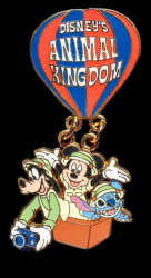 59928 - Disney's Animal Kingdom - Goofy, Mickey, and Stitch in Hot Air Balloon - Walt Disney World
