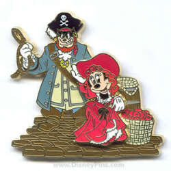 60629 - Pirates of the Caribbean - Illustrated Collector Set - Minnie as Redd and Peglegged Pete