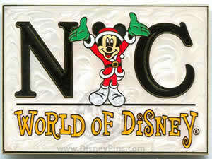 61853 - World Of Disney (NYC) - Santa Mickey NYC Logo - Disney Store US