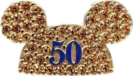 61863 - Happiest Homecoming On Earth - 50th Anniversary Gold Jeweled Mickey Ears (DLR version) - Disneyland Resort alternate image