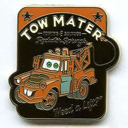 62000 - Cars Pin Trading Starter Set - Tow Mater Towing & Salvage