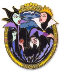 64705 - Maleficent, The Evil Queen and the Old Hag in the Magic Mirror - Disney Auctions